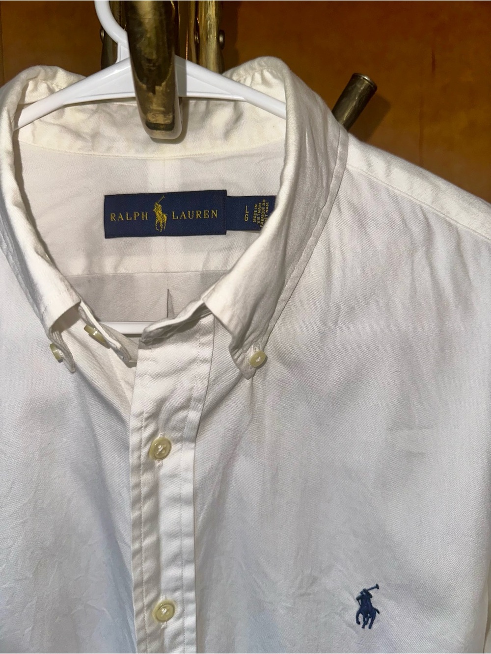 Ralph Lauren White Button-Down Dress Shirt - Picture 2 of 3